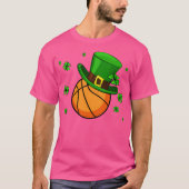 Basketbal Patrick's Day Pet T-shirt (Voorkant)