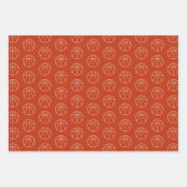 Basketbal Patronen Trio Inpakpapier Vel (Voorkant)