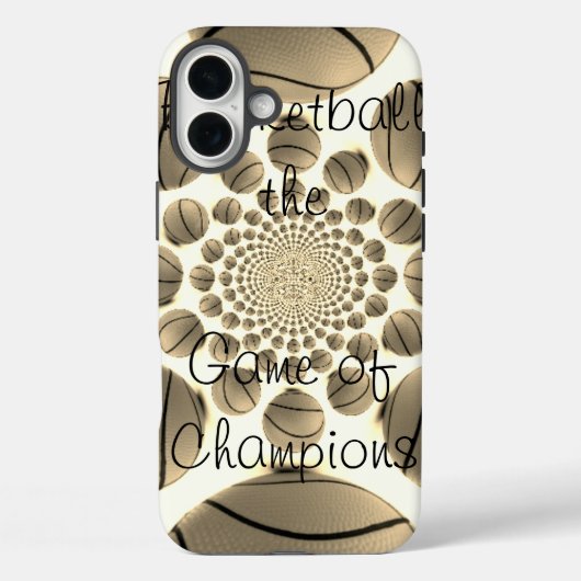  Basketbal Patroon Art Design Case-Mate iPhone Case (Achterkant)