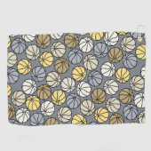 Basketbal patroon grijs golfhanddoek (Horizontaal)