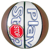 Basketbal Play Stop (Verticaal)