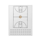 Basketbal Playbook Zwart | Notitieblok (Linkerzijde)