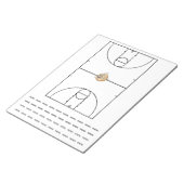Basketbal Playbook Zwart | Notitieblok (Schuin)