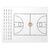 Basketbal Playbook Zwart | Notitieblok (Voorkant)