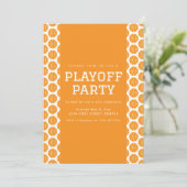 Basketbal Playoff Party Uitnodiging Sjabloon (Staand voorkant)