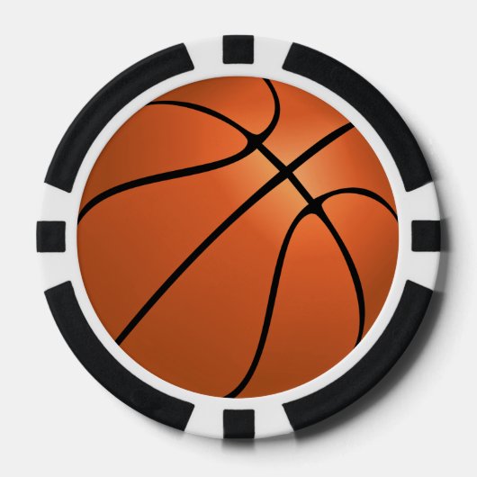 Basketbal Poker Chips (Voorkant)