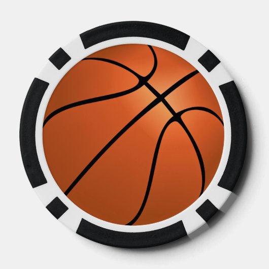 Basketbal Poker Chips (Achterkant)