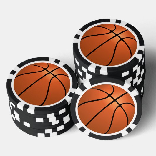 Basketbal Poker Chips (Opstapeling)
