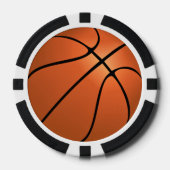 Basketbal Pokerfiches Poker Chips (Voorkant)