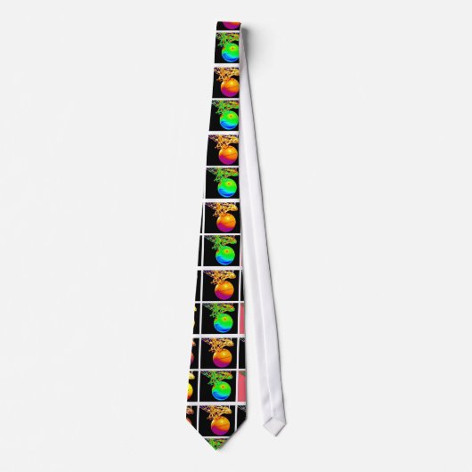 Basketbal Pop Art Neckwear Stropdas (Voorkant)
