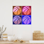 Basketbal Pop Art Print (Keuken)