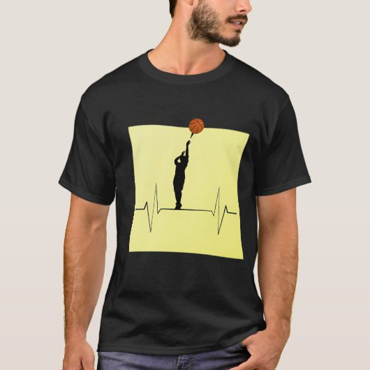 Basketbal Post-It T-shirt (Voorkant)
