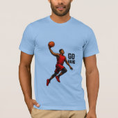 Basketbal Power Move T-shirt – Sterke geest Sterk (Voorkant)