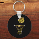 Basketbal prachtig sleutelhanger (Voorkant)