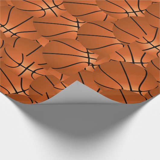 Basketbal Print Cadeaupapier (Hoek)