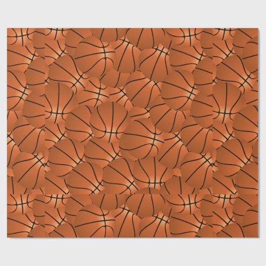 Basketbal Print Cadeaupapier (Vlak)