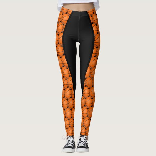 Basketbal Print Leggings (Voorkant)
