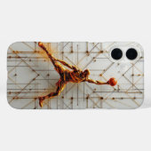 Basketbal Pro Case-Mate iPhone Case (Achterkant (horizontaal))