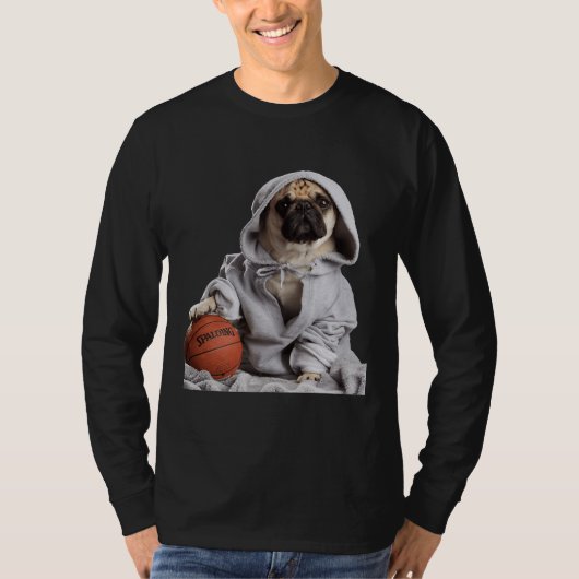 Basketbal Pug Graubart Classic T-shirt 425 (Voorkant)