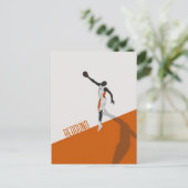 Basketbal Rebound Briefkaart (Staand voorkant)