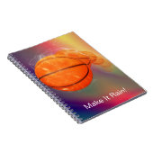 Basketbal Regen  Notitieboek (Rechterzijde)