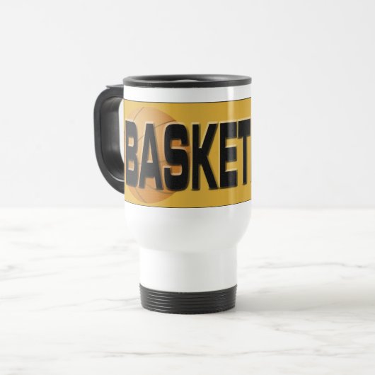 Basketbal Reisbeker (Voorkant links)