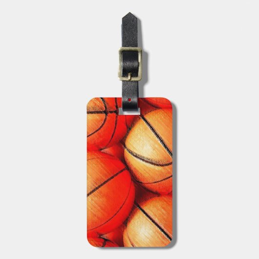 Basketbal Reistas Labels (Voorkant verticaal)