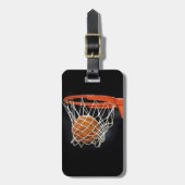 Basketbal Reizen Bagagetas Labels (Voorkant verticaal)