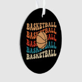 basketbal Retro Sport Typografie Ontwerp Ornament (voorkant)