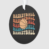 basketbal Retro Sport Typografie Ontwerp Ornament (voorkant)