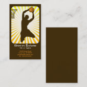 basketbal: retroflectoren : visitekaartje (Voorkant / Achterkant)