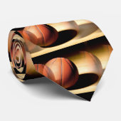 Basketbal Rolling op Vloer Stropdas (Opgerold)