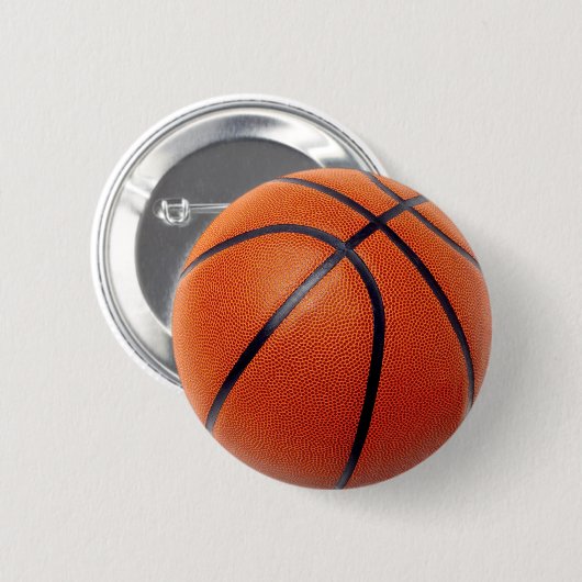 BASKETBAL RONDE BUTTON 5,7 CM (Voorkant /achterkant)