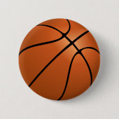 basketbal ronde button 5,7 cm (Voorkant)