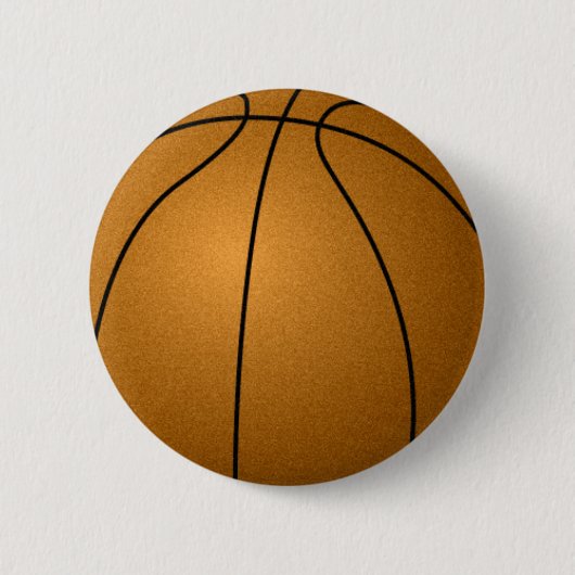 basketbal ronde button 5,7 cm (Voorkant)