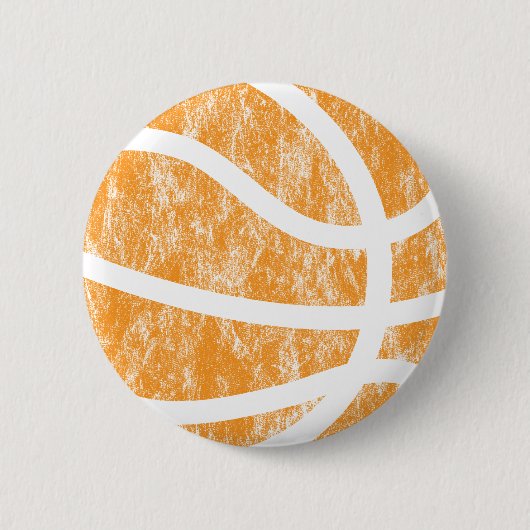 basketbal ronde button 5,7 cm (Voorkant)