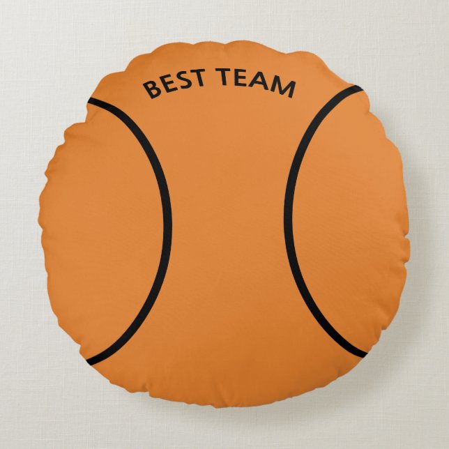Basketbal ronde kussen (Voorkant)