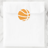 basketbal ronde sticker (Tas)