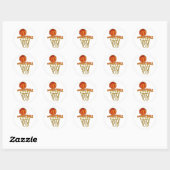Basketbal Ronde Sticker (Vel)