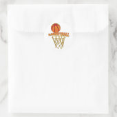 Basketbal Ronde Sticker (Tas)