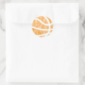 basketbal ronde sticker (Tas)