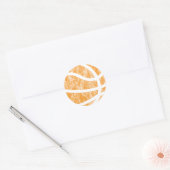 basketbal ronde sticker (Envelop)