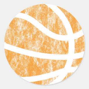 basketbal ronde sticker