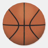 Basketbal: Ronde Sticker (Voorkant)