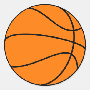 Basketbal Ronde Sticker