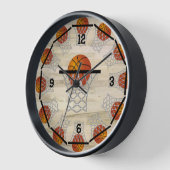 Basketbal Ronde Wandklok (Hoek)