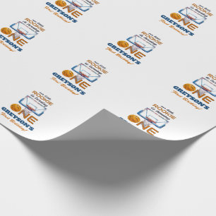Basketbal Rookie Of The Year Eerste Verjaardag Cadeaupapier