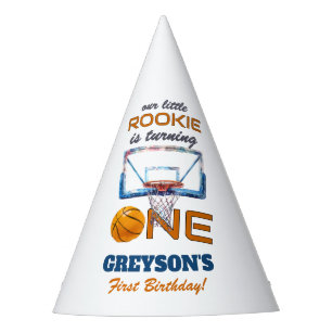 Basketbal Rookie Of The Year Eerste Verjaardag Feesthoedjes