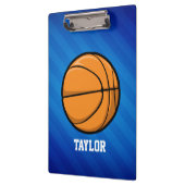 Basketbal; Royal Blue Stripes Klembord (Links)