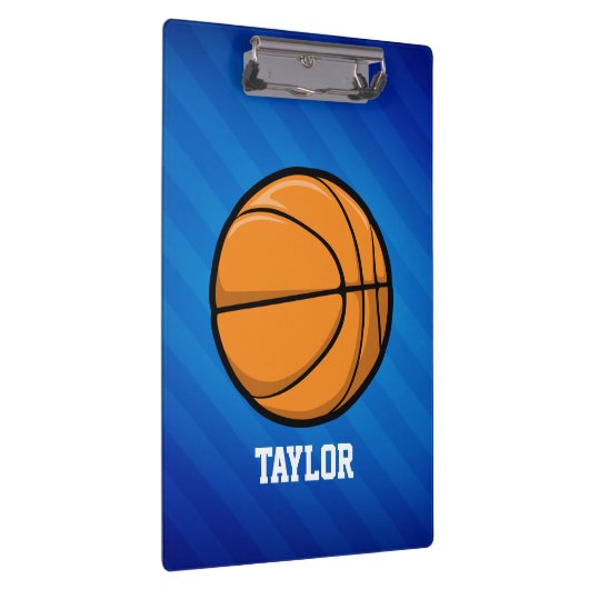 Basketbal; Royal Blue Stripes Klembord (Rechts)